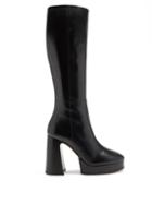 Matchesfashion.com Gucci - Madame Block-heel Leather Platform Boots - Womens - Black