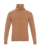 Loewe Double-zip Collar Camel-hair Sweater