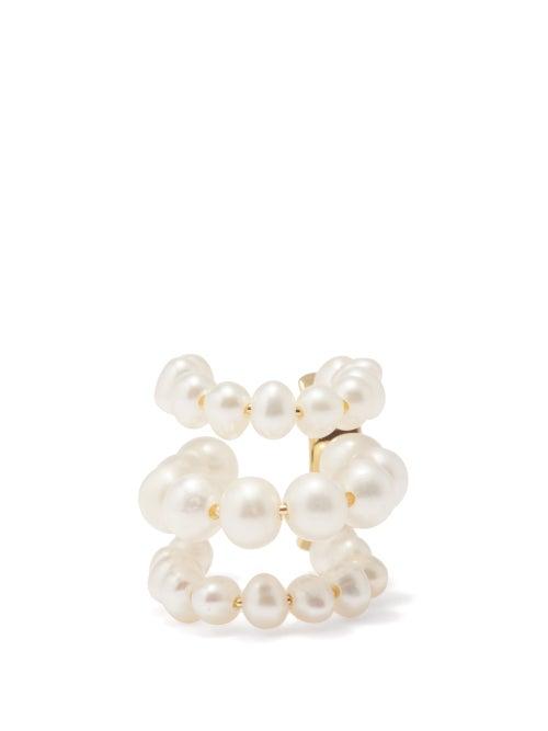 Completedworks - Emergence Pearl & Recycled Gold-plated Ear Cuff - Womens - Pearl