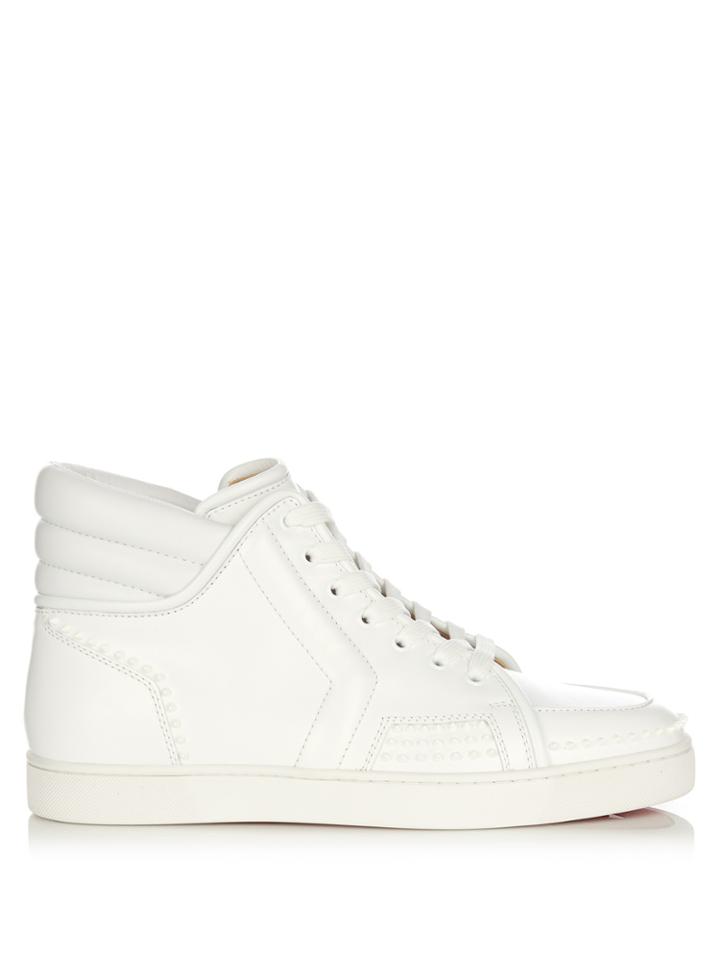 Christian Louboutin Sporty Dude High-top Leather Trainers