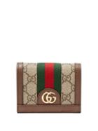 Matchesfashion.com Gucci - Ophidia Leather Wallet - Womens - Beige Multi