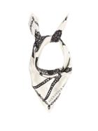 Matchesfashion.com Alexander Mcqueen - Spider And Jewel Print Silk Scarf - Womens - Ivory