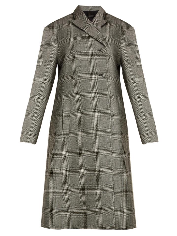 Ellery Bel Air Checked Double-breasted Wool Coat