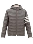Matchesfashion.com Thom Browne - Quilted Wool Twill Jacket - Mens - Grey