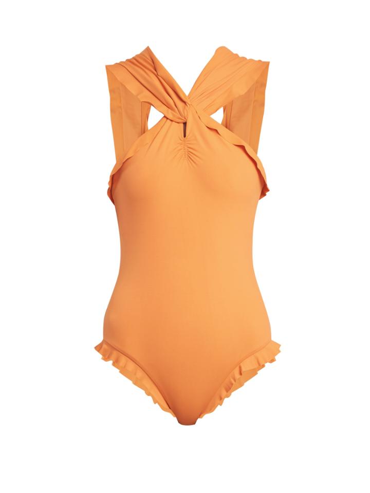 Marysia Swim Oxford Maillot Ruffle Swimsuit