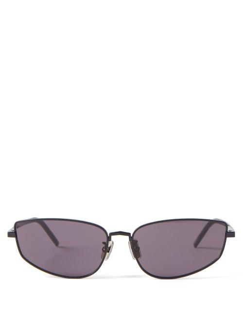 Givenchy - Cat-eye Metal Sunglasses - Womens - Black