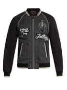 Dolce & Gabbana Embellished-badge Cotton-blend Bomber Jacket