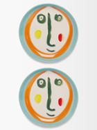 Serax - X Ottolenghi Set Of Two Feast Small Plates - Turquoise Multi
