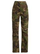 Matchesfashion.com Re/done Originals - High Waisted Camouflage Print Jeans - Womens - Green Multi