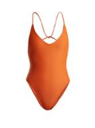 Matchesfashion.com Jade Swim - Micro Links Racer Back Swimsuit - Womens - Orange