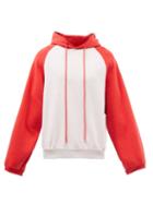 Erl - Raglan Cotton-blend Hooded Sweatshirt - Mens - Red