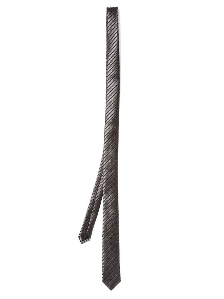 Saint Laurent Striped Jacquard Tie