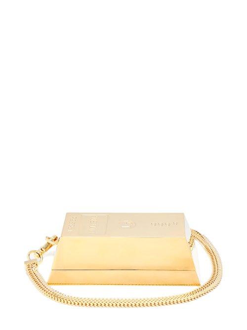 Matchesfashion.com Lynn Ban - Bullion 24kt Gold Plated Necklace Bag - Womens - Gold