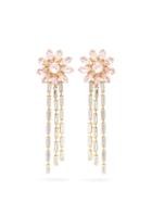 Matchesfashion.com Rosantica - Utopia Floral Crystal Clip Earrings - Womens - Crystal