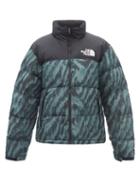 The North Face - 1996 Nuptse Printed Quilted Down Coat - Womens - Green Multi