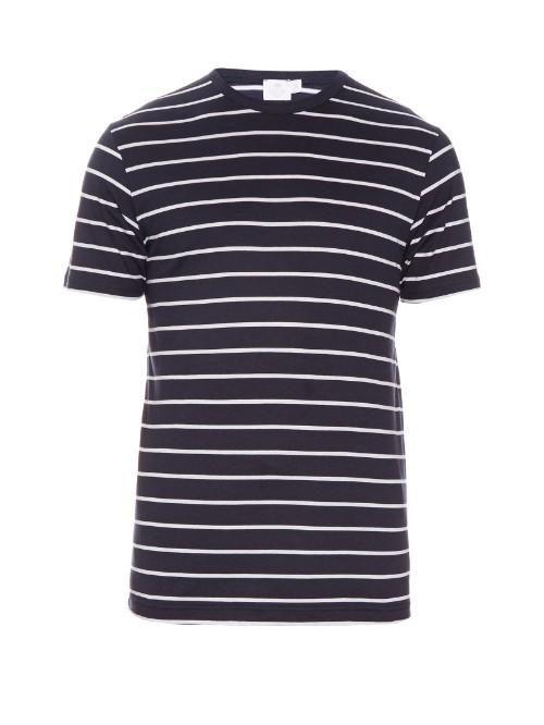 Sunspel Striped Cotton-jersey T-shirt