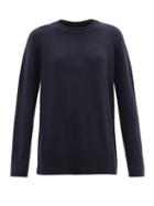 Matchesfashion.com The Row - Sibel Wool-blend Sweater - Womens - Navy