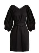 Matchesfashion.com Apiece Apart - Odesa Linen Blend Dress - Womens - Black