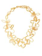 Matchesfashion.com Oscar De La Renta - Botanical Scribble Necklace - Womens - Gold