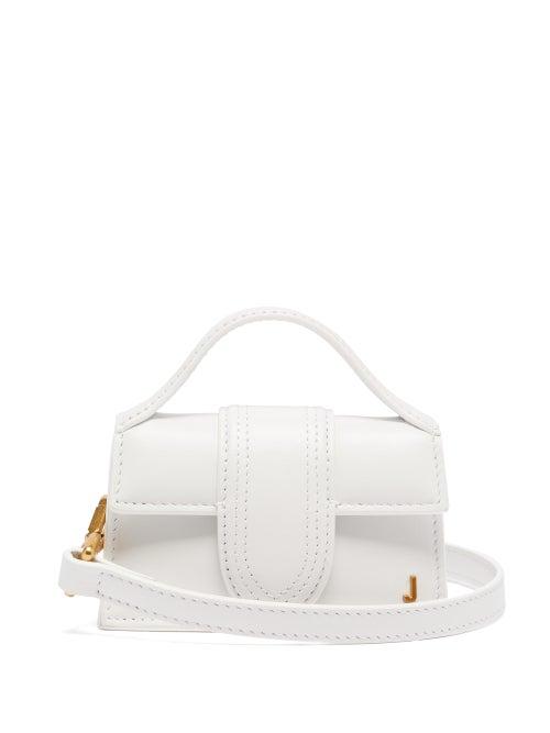 Matchesfashion.com Jacquemus - Bambino Small Leather Cross-body Bag - Womens - White