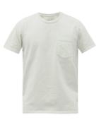 Matchesfashion.com Les Tien - Classic Pocket Heavyweight Cotton-jersey T-shirt - Mens - Light Blue