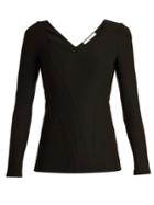 Givenchy Sweetheart-neck Stretch-cady Top