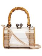 Matchesfashion.com Wai Wai - Alix Bamboo, Rattan And Acrylic Cross Body Bag - Womens - Clear