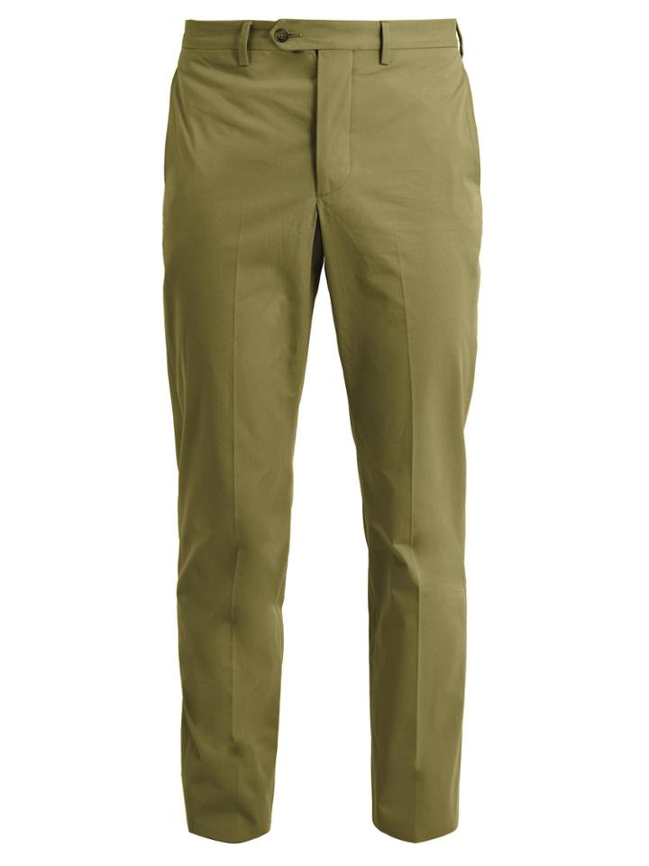 Officine Générale Slim-leg Cotton-twill Trousers