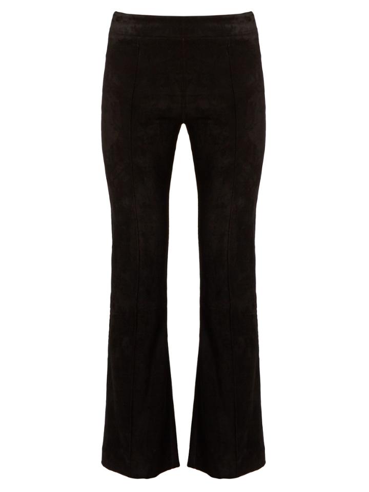 The Row Athby Kick-flare Suede Trousers