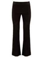 The Row Athby Kick-flare Suede Trousers