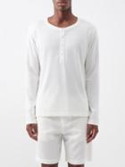 Frescobol Carioca - Gabriel Recycled-fibre Blend Henley Top - Mens - White