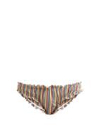 Solid & Striped The Audrey Striped-seersucker Bikini Briefs
