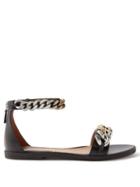 Stella Mccartney - Falabella Chain-strap Faux-leather Sandals - Womens - Black