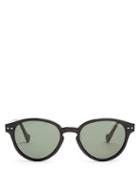 Matchesfashion.com Moncler - Round Frame Acetate Sunglasses - Mens - Black