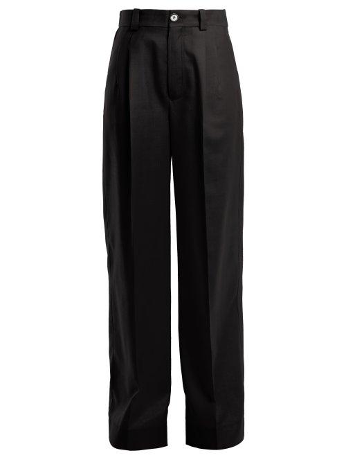 Matchesfashion.com Kwaidan Editions - Annik Wide Leg Trousers - Womens - Black