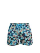 Matchesfashion.com Paul Smith - Frog-print Swim Shorts - Mens - Blue Multi