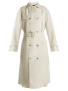 Joseph Double-breasted Silk Trench Coat