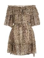 Matchesfashion.com Zimmermann - Prima Cherry Off The Shoulder Silk Georgette Dress - Womens - Black Multi