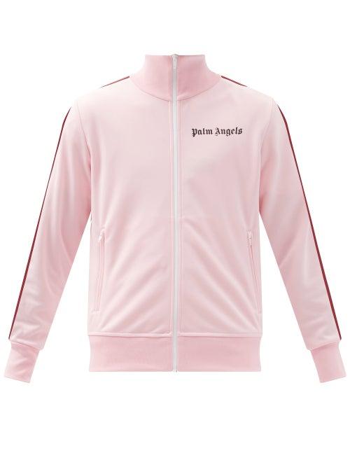Matchesfashion.com Palm Angels - Logo-print Jersey Track Jacket - Mens - Pink