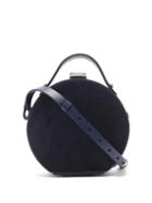 Matchesfashion.com Nico Giani - Tunilla Mini Suede Shoulder Bag - Womens - Navy