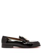 Matchesfashion.com Christian Louboutin - Laperouse Crystal Embellished Patent Loafers - Mens - Black