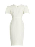 Roksanda Lynton Bell-sleeved Dupion Dress