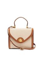 Matchesfashion.com Mark Cross - Valentina Leather-trimmed Canvas Box Clutch - Womens - Brown Multi