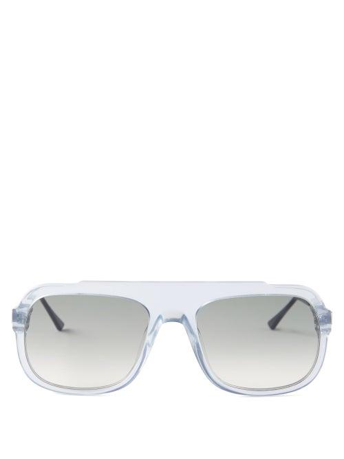 Thierry Lasry - Bowery Square-frame Acetate Sunglasses - Mens - Blue