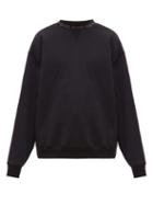 Matchesfashion.com Acne Studios - Logo Print Crew Neck Cotton Sweatshirt - Mens - Black