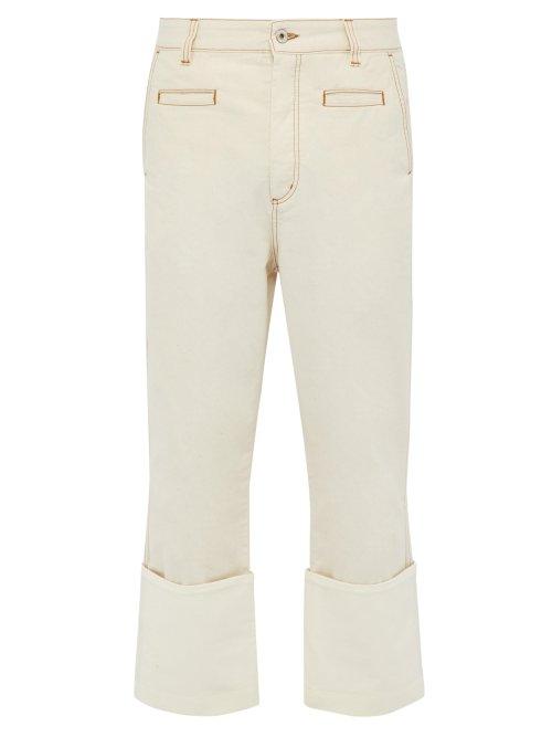 Matchesfashion.com Loewe - Fisherman Style Chino Trousers - Mens - White