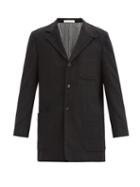 Matchesfashion.com Umit Benan B+ - Single-breasted Cashmere Longline Jacket - Mens - Black