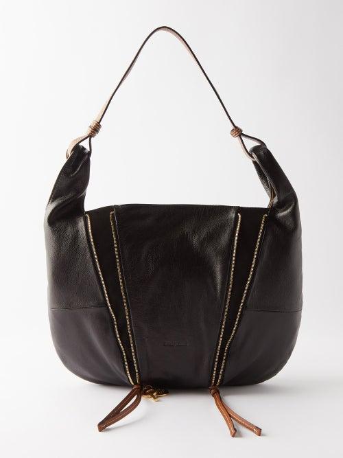 See By Chlo - Indra Moon Medium Leather Shoulder Bag - Womens - Black