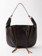 See By Chlo - Indra Moon Medium Leather Shoulder Bag - Womens - Black