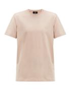 Matchesfashion.com Dunhill - Embroidered Monogram Cotton Jersey T Shirt - Mens - Pink